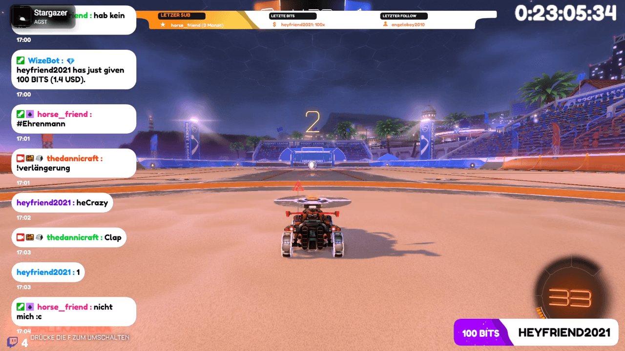 A Twitch gaming highlight playing through Clipify
